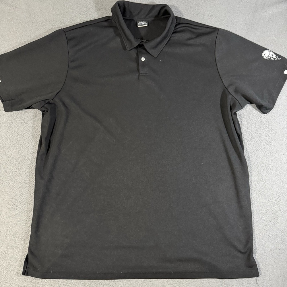 KFC Kentucky Fried Chicken Employee Uniform Black Polo Shirt Men's Size 3XL